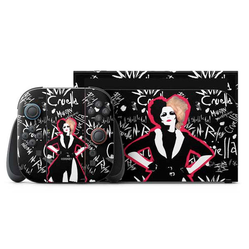 Disney Cruella (2021) Animated Pattern Nintendo Skins
